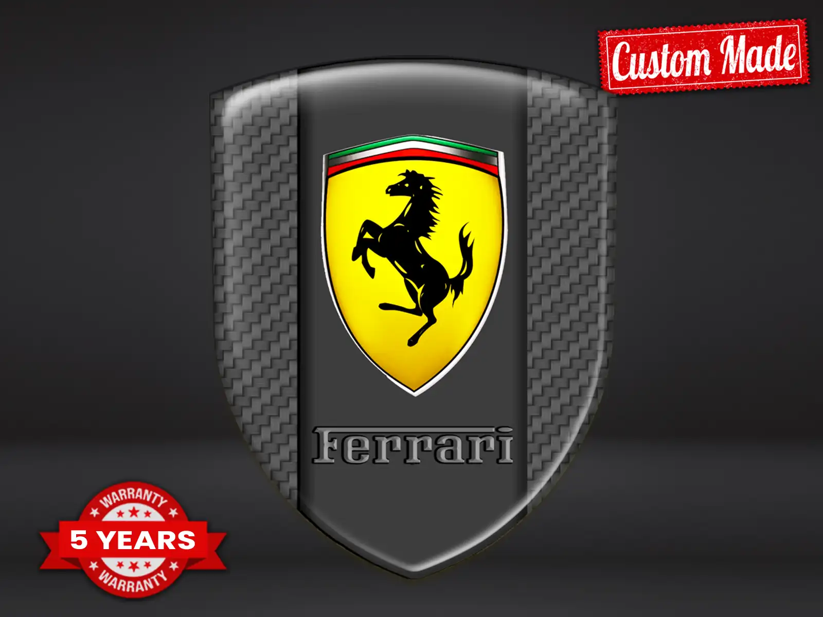 Ferrari Heckscheibenaufkleber Tuning Stern Minimal